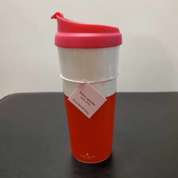 Kate Spade 16 oz Thermal Mug Cold Hands Warm Heart β€οΈ - Picture 2 of 8